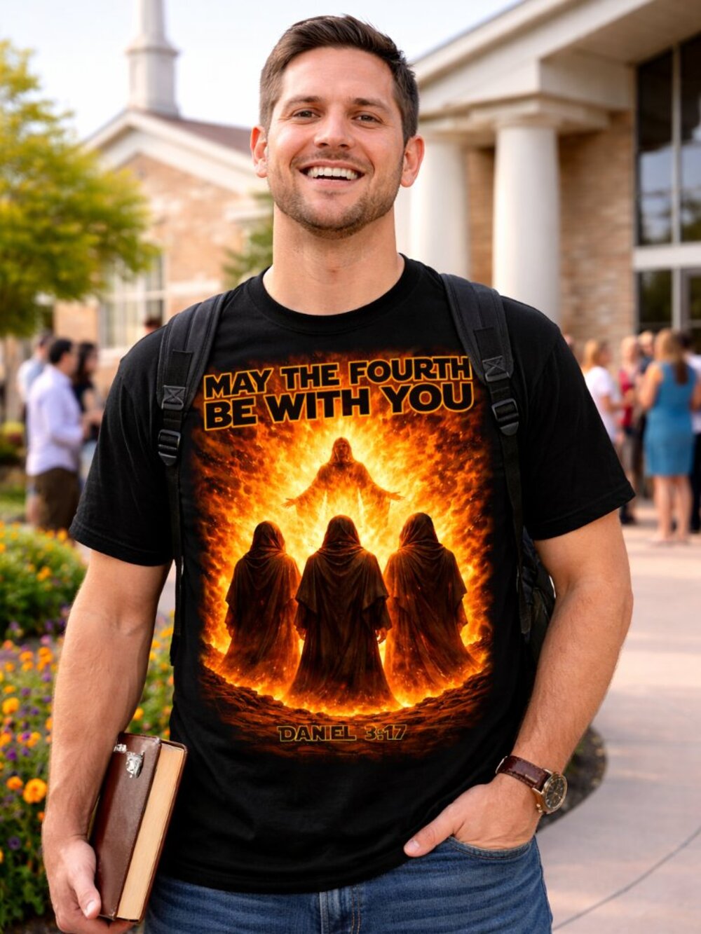 May the 4th Be With You Bible Verse T-Shirt